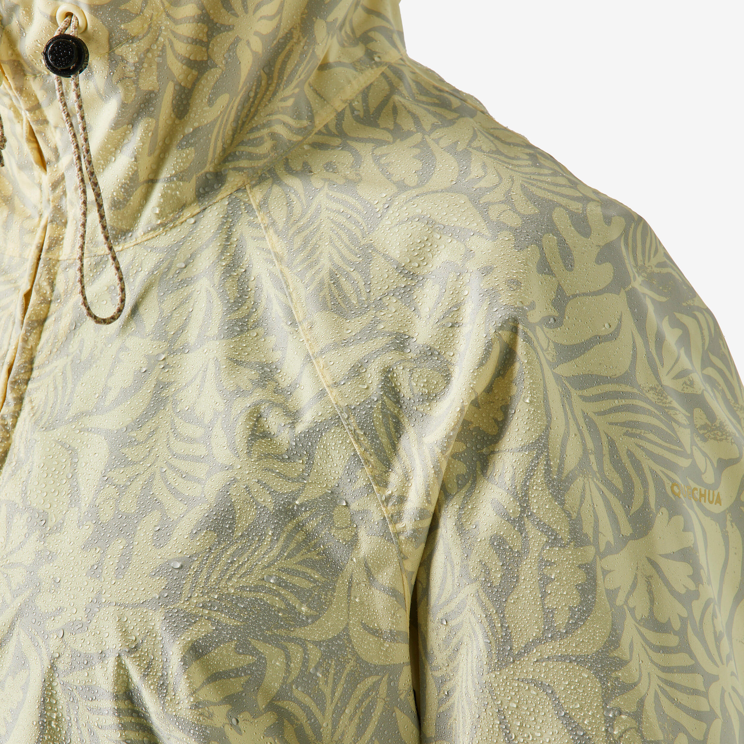 Women’s waterproof hiking jacket, Raincut Long - Yellow