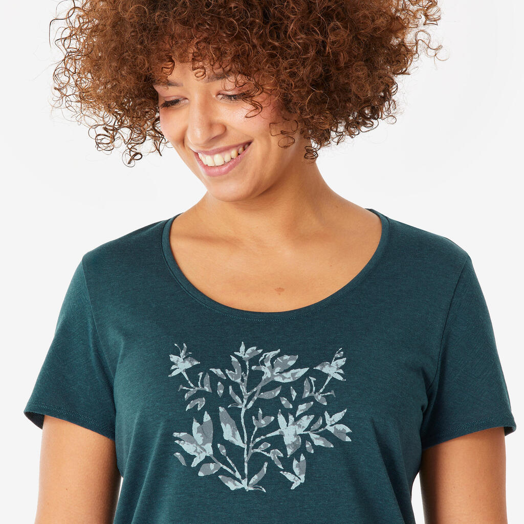 Γυναικείο Hiking T-Shirt, NH500 - Κίτρινο ώχρα