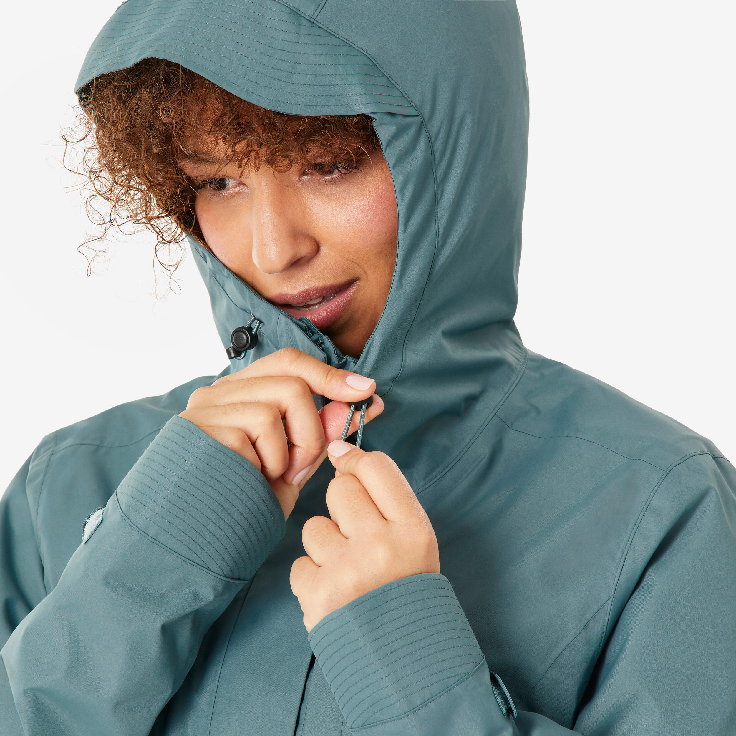 Women's Hiking Waterproof Jacket, NH 500 - QUECHUA