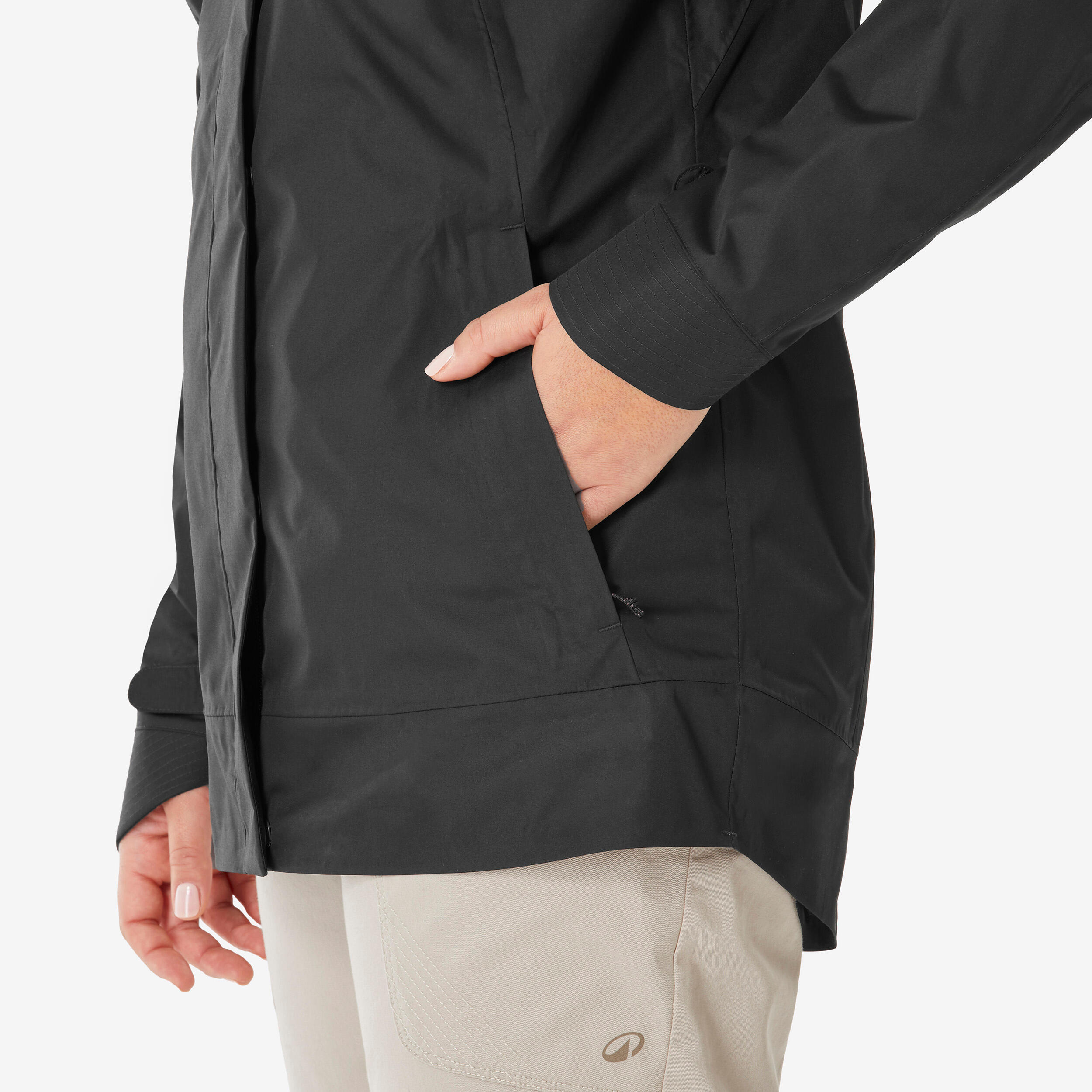 Women's Hiking Waterproof Jacket, NH 500 - QUECHUA