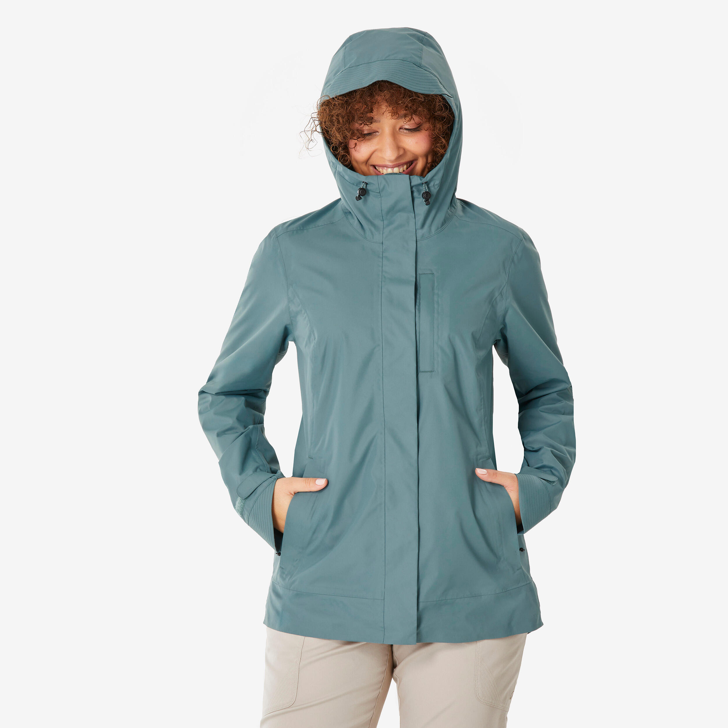 Manteau de randonnée imperméable femme, NH 500 - QUECHUA