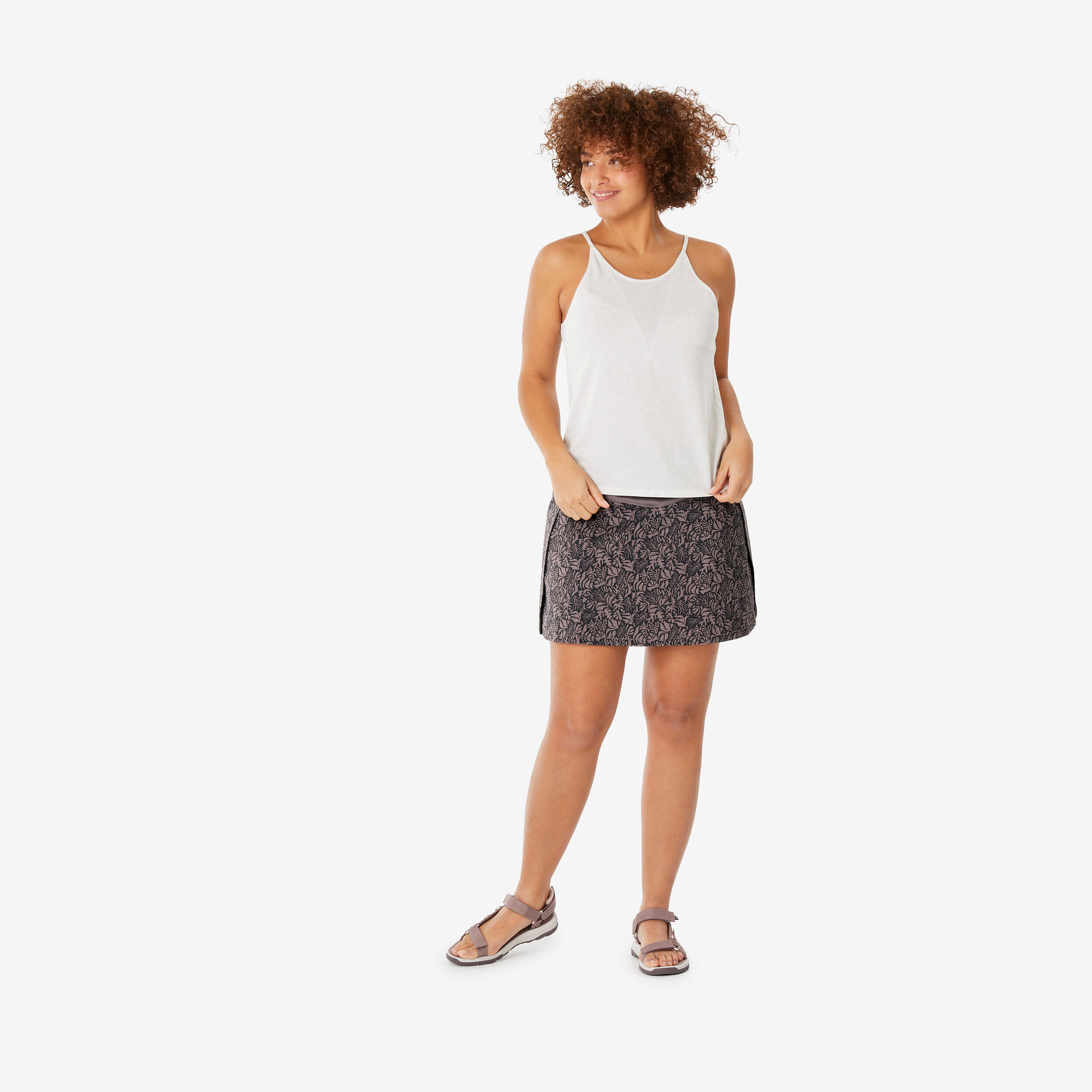 Women’s hiking skort, NH500 - Purple