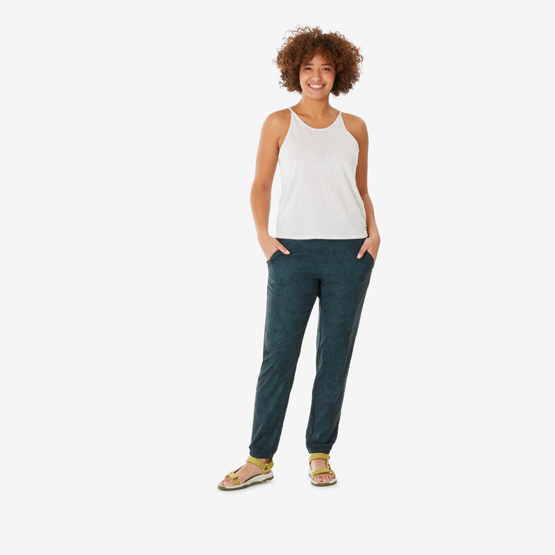 Pantalon Drumeție NH100 Albastru Damă