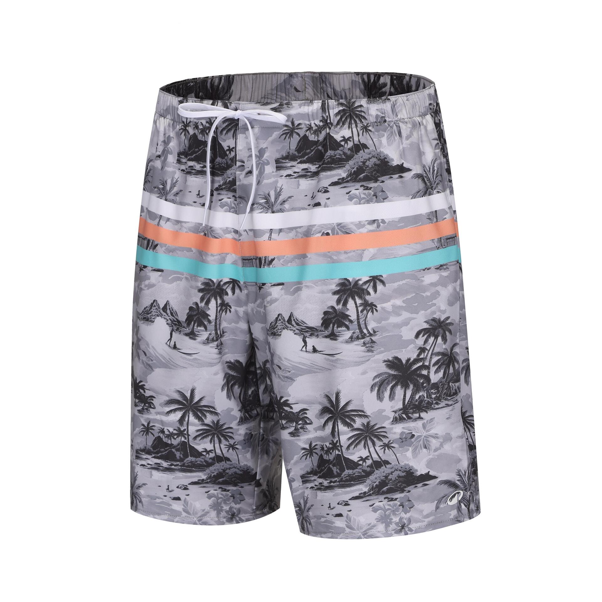 Men’s surfing boardshorts 100 eco 20” -SCENE GREY