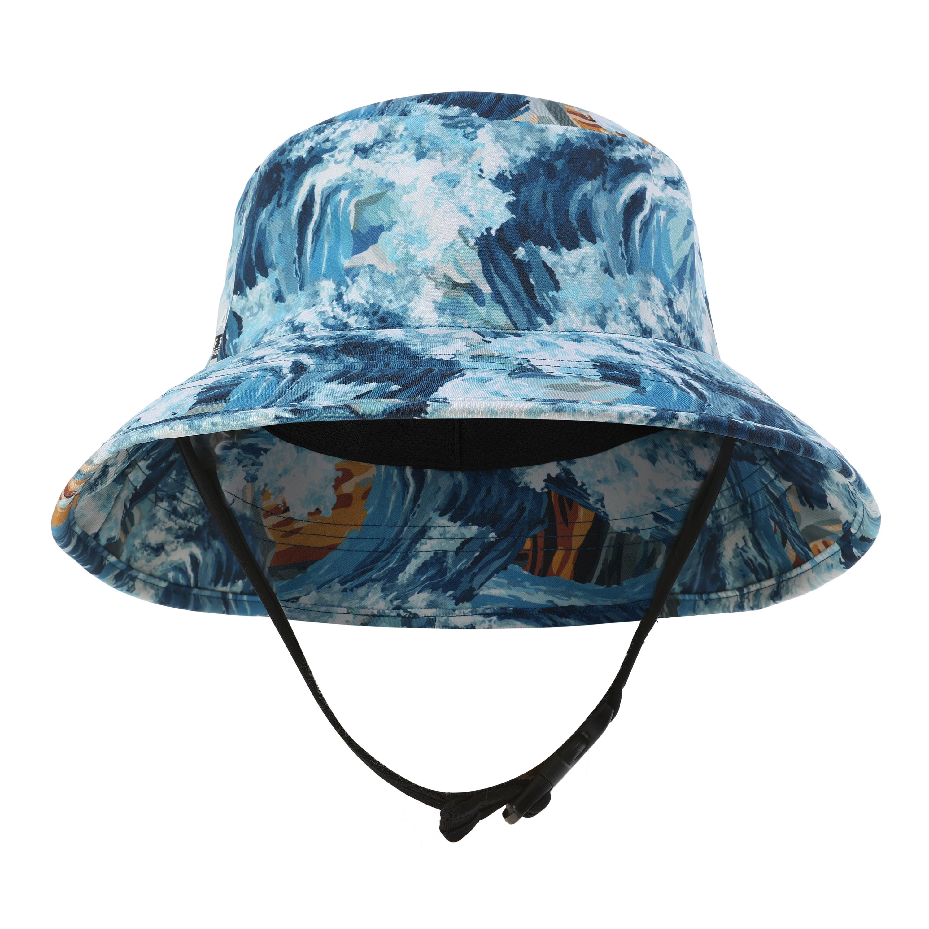 MEN'S REGULAR SURF HAT, DKG 100 DENIM PALM