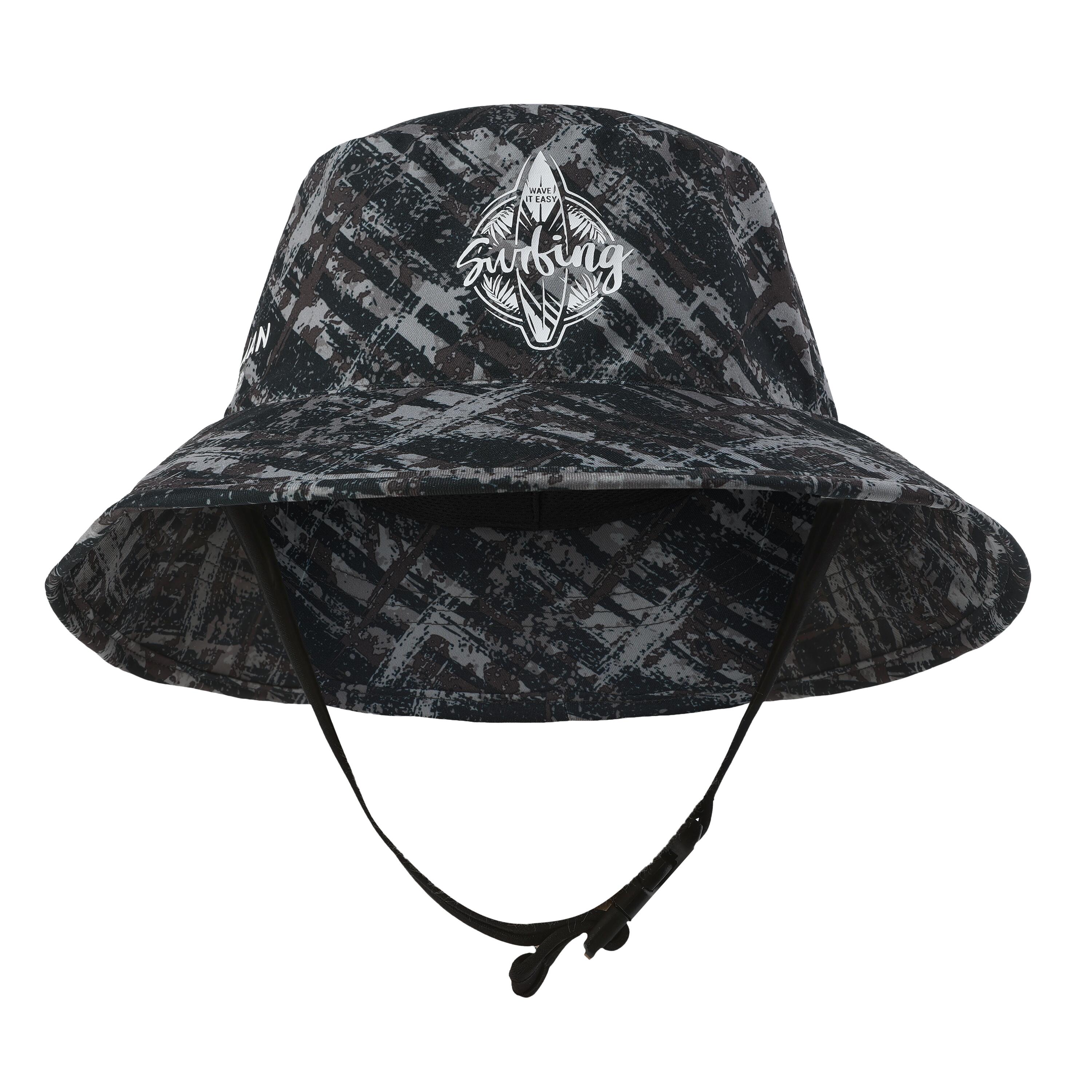 MEN'S REGULAR SURF HAT, DKG 100 BLACK PRINT