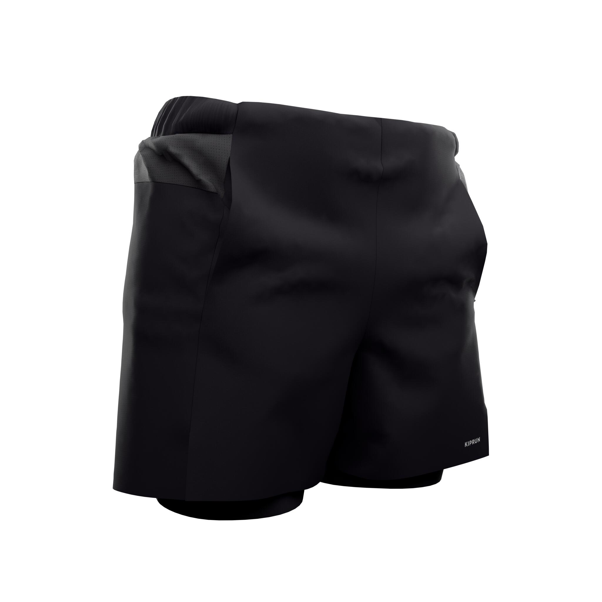 Short 2 en 1 femme - Run 500 - KIPRUN