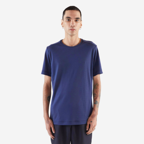 T-shirt de running respirant homme - kiprun run 100 dry bleu foncé