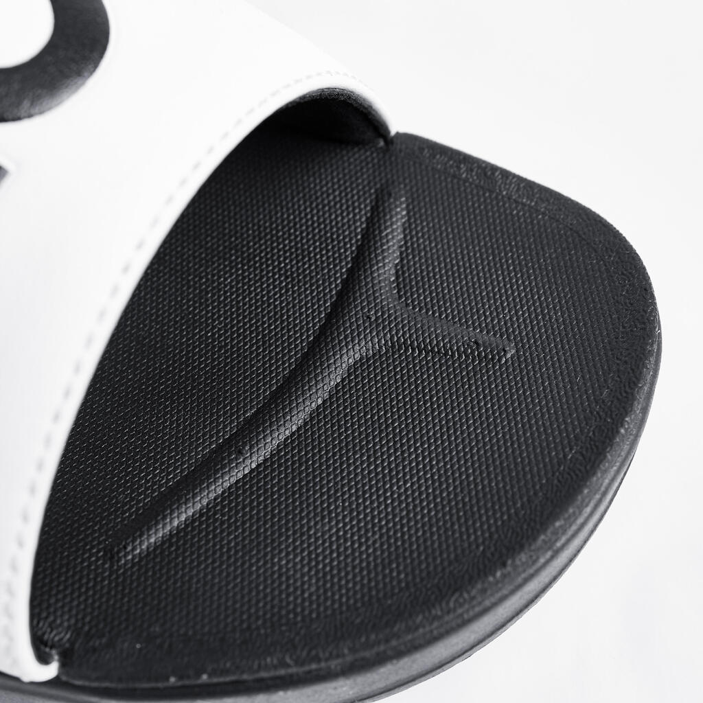 Sandales claquettes piscine 900 collector noir blanc