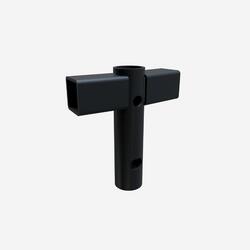 Raccord en "T" poteau/pied/cadre, pièce détachée trampoline, 140 intérieur