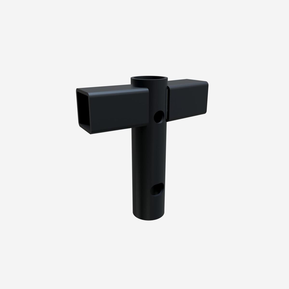 Raccord en "T" poteau/pied/cadre, pièce détachée trampoline, 140 intérieur