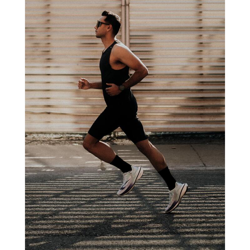 Colanți alergare KIPRUN Run 100 Negru Bărbați