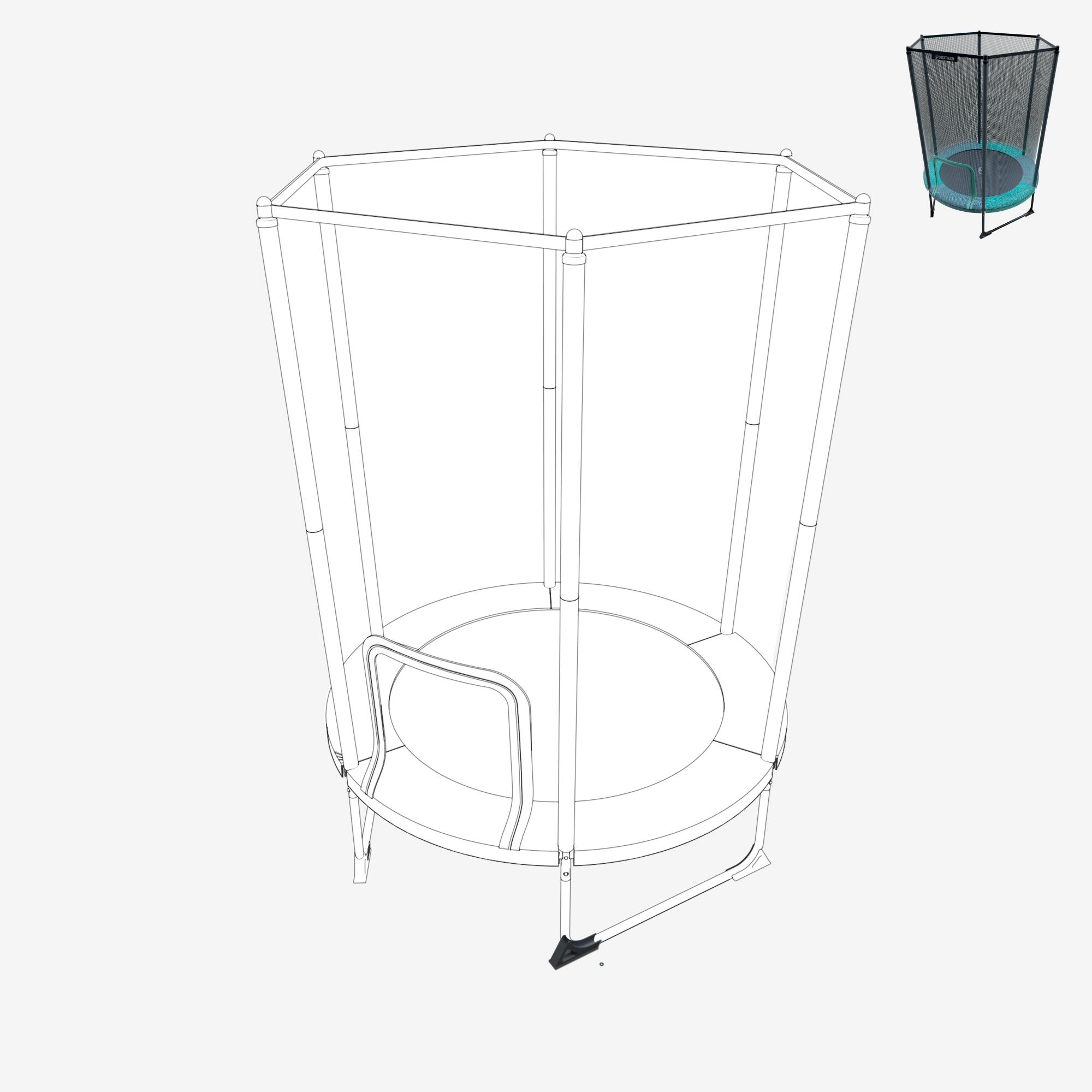 Tampão de Pé para Trampolim 140 Interior (Peça de Substituição) 5/8