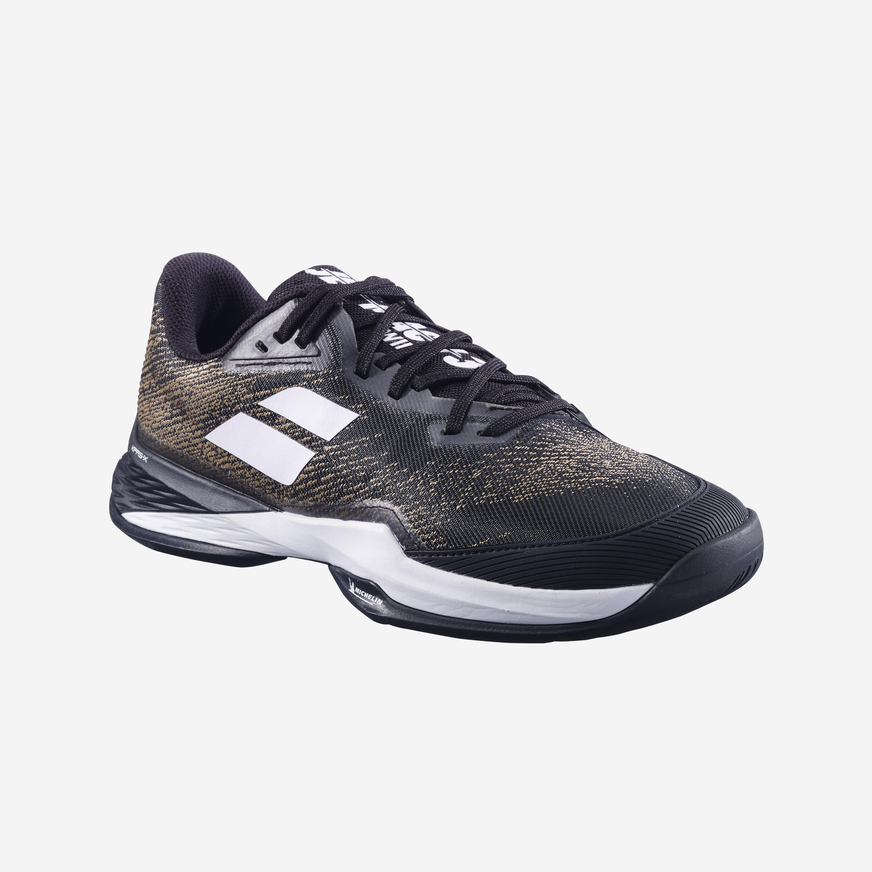 Men's Multicourt Tennis Shoes Jet Mach 3 - Black/White/Gold