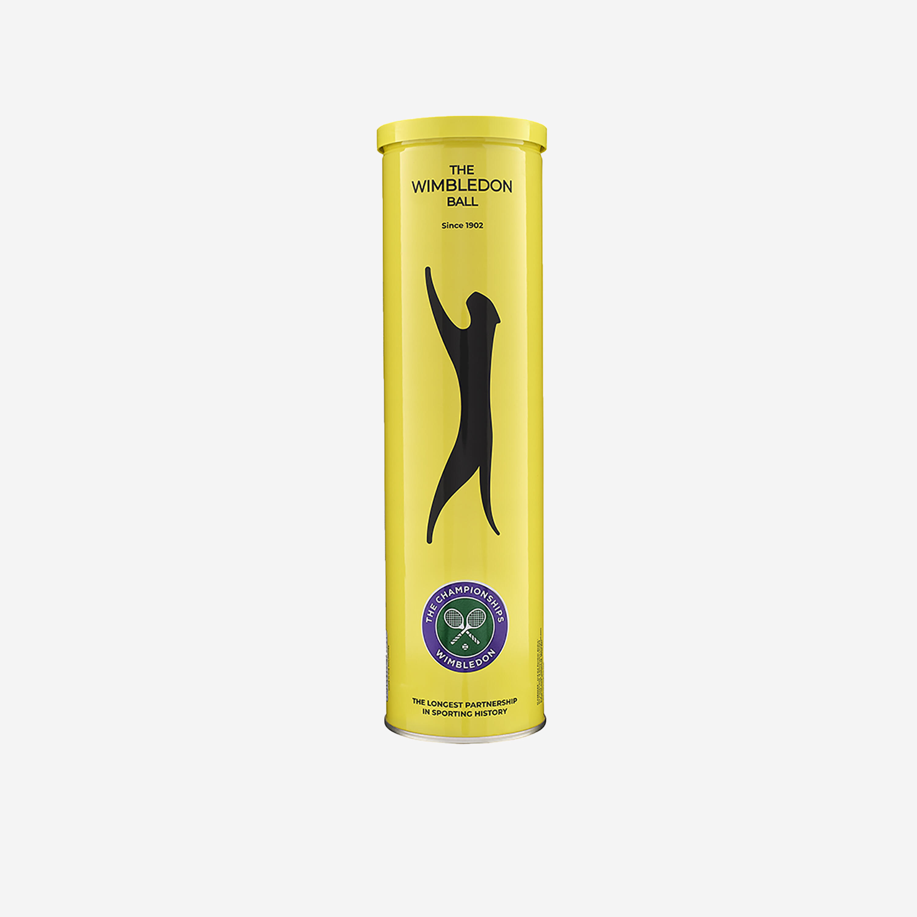 Balles de tennis Dunlop Slazenger Wimbledon all court tube de 4 jaune 2/3