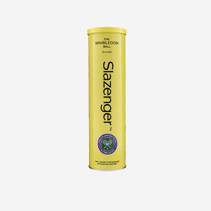 Balles de tennis Dunlop Slazenger Wimbledon all court tube de 4 jaune