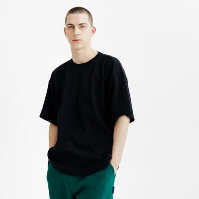 T-shirt elementals oversized heren zwart