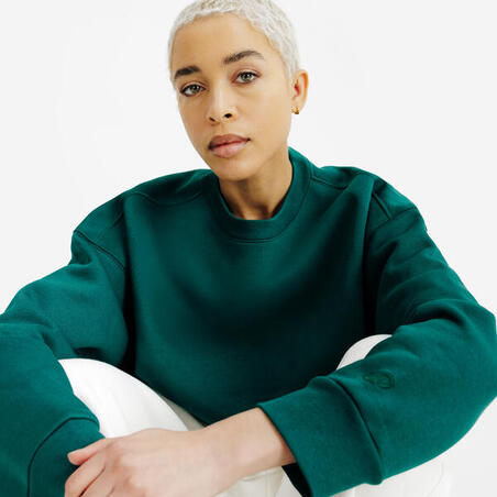 Світшот жіночий Elementals з круглим вирізом зелений