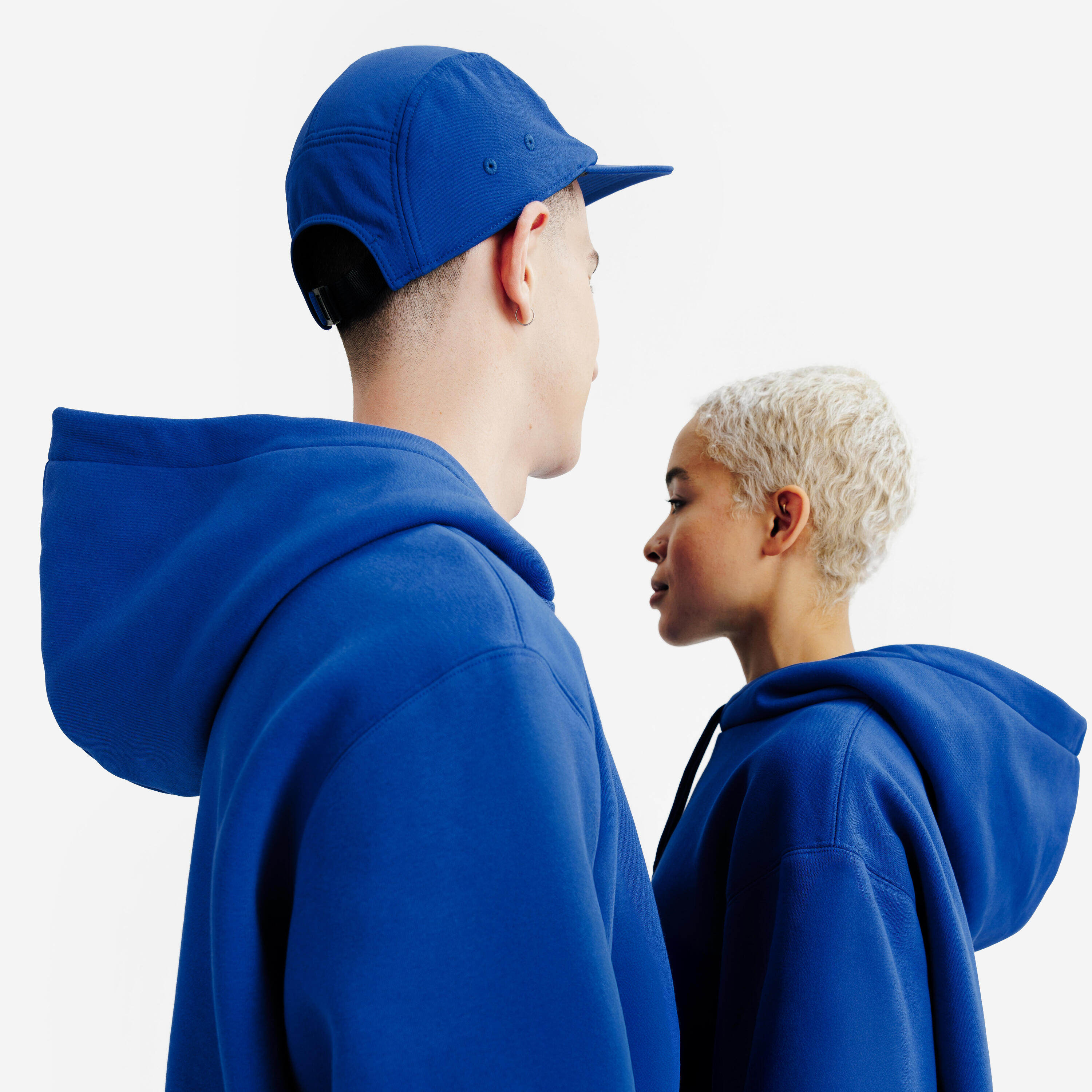 Felpa adulto ELEMENTALS con cappuccio oversize pesante blu 3/6