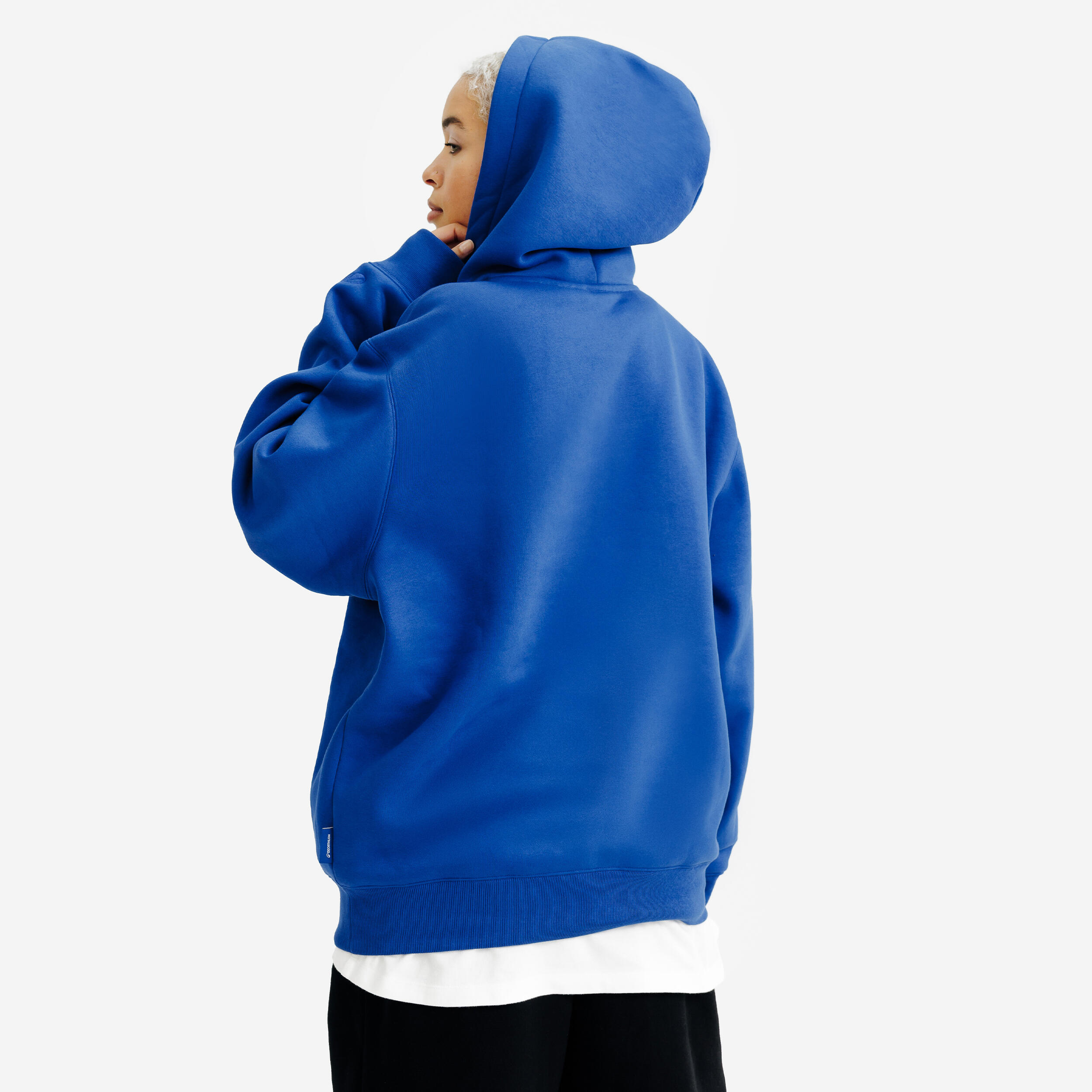 Felpa adulto ELEMENTALS con cappuccio oversize pesante blu 4/6