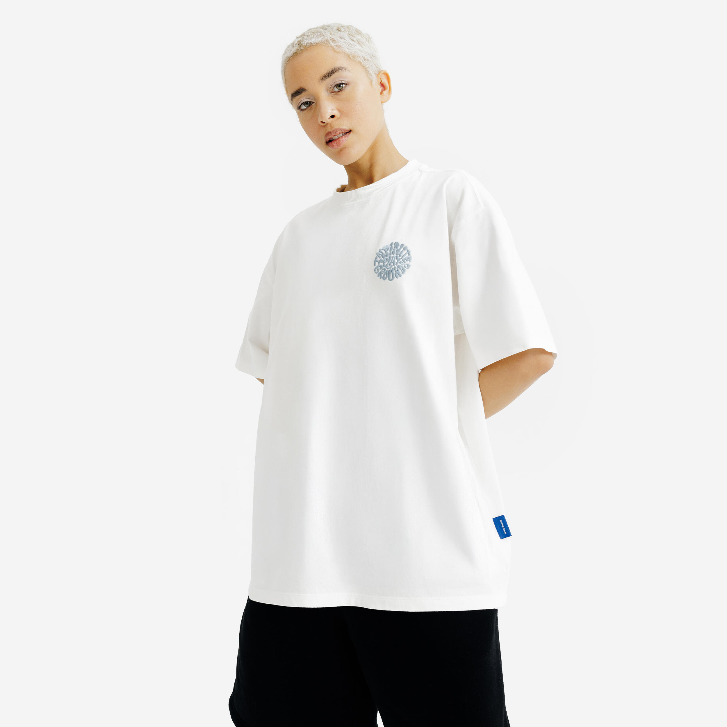 DECATHLON T-Shirt unisex grafisch - Relax weiß