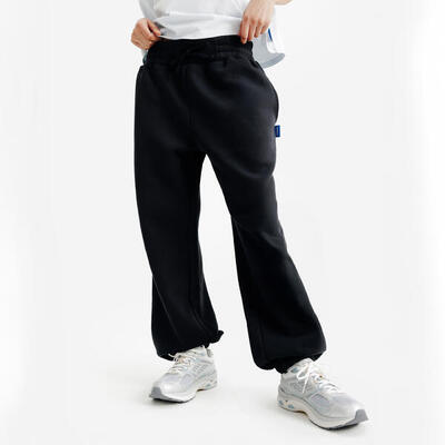 Pantaloni tuta donna ELEMENTALS flare felpati bianchi