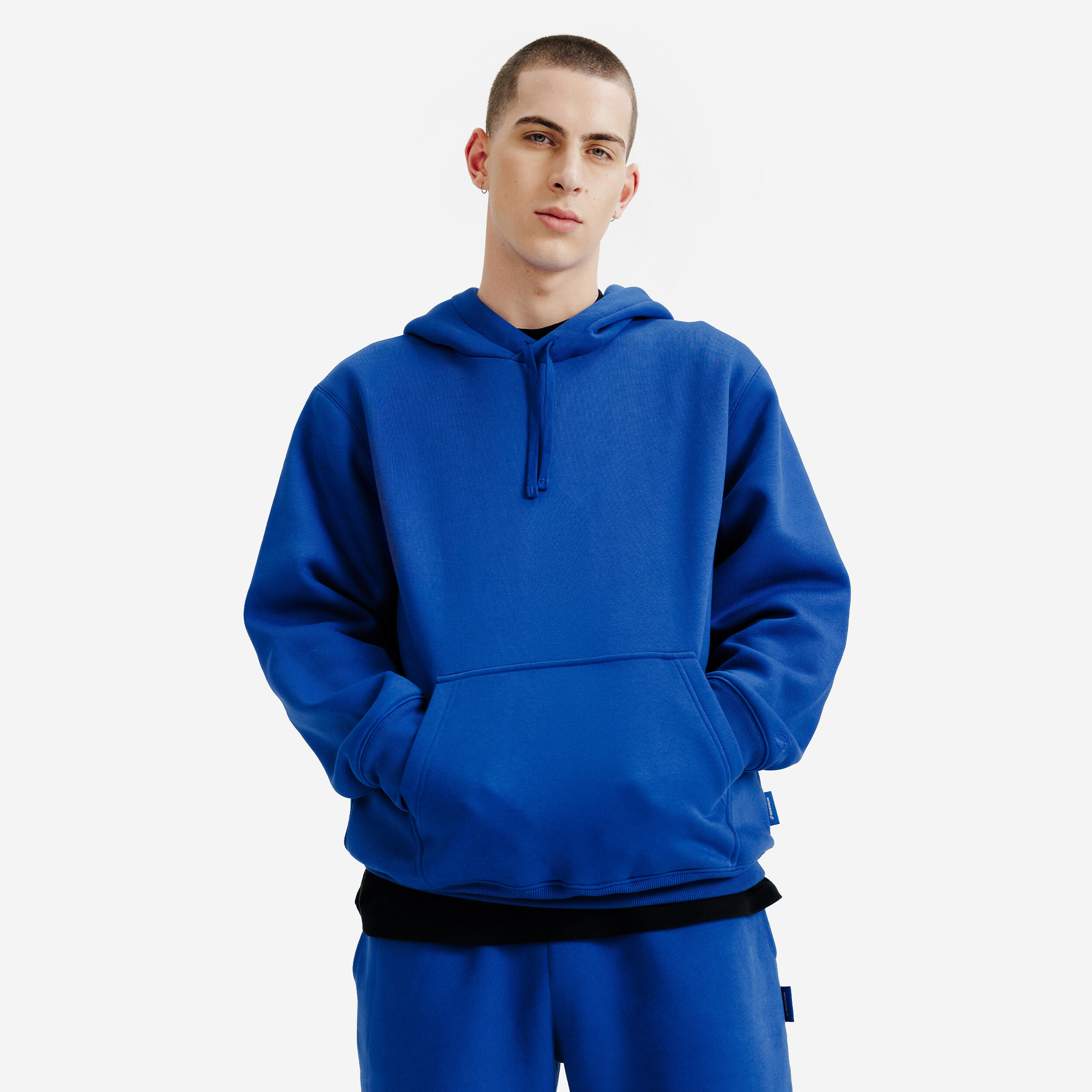 Felpa adulto ELEMENTALS con cappuccio oversize pesante blu 2/6