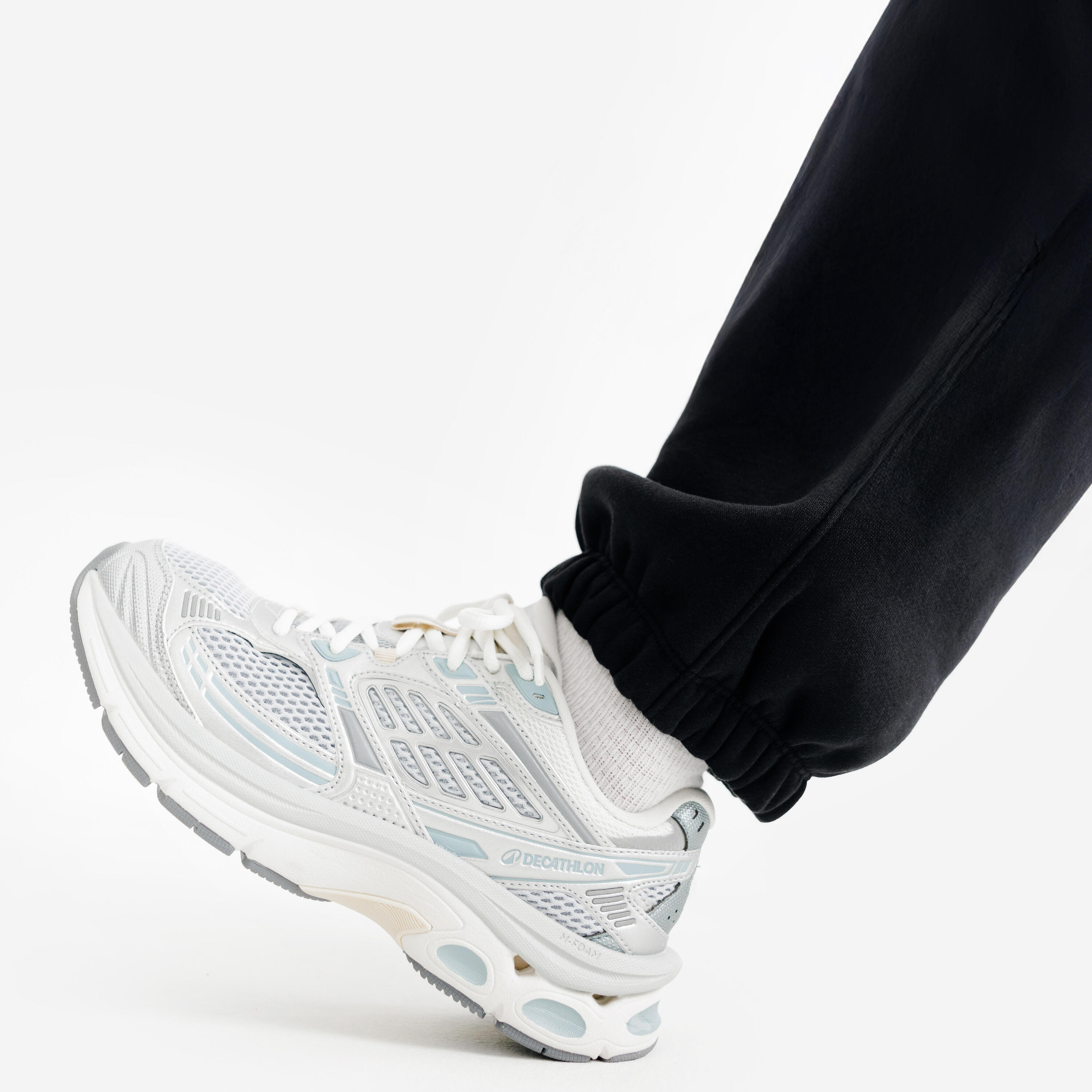 Sneaker Damen RR2K grau/hellblau/beige Decathlon