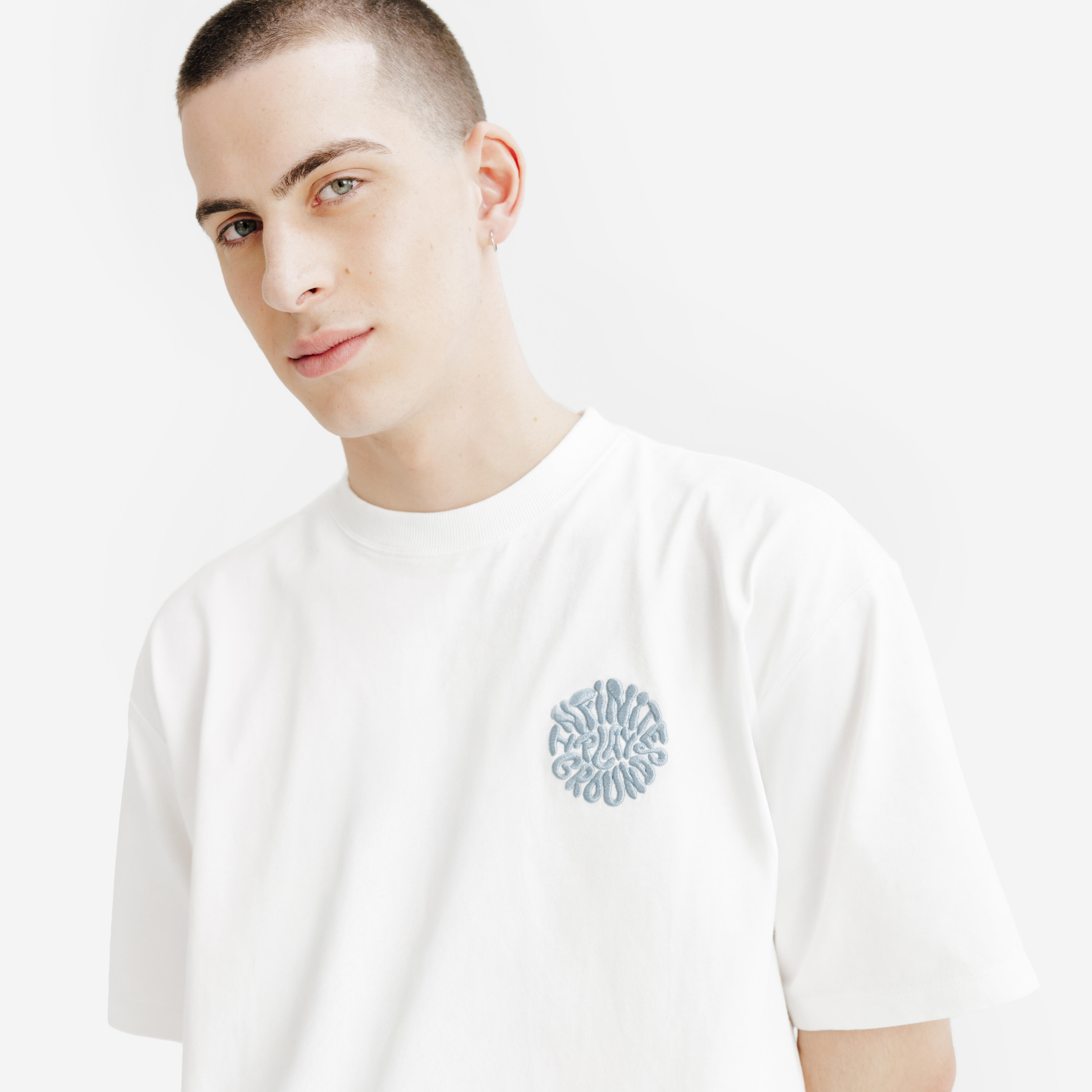 Adult Oversize Graphic T-Shirt - White
