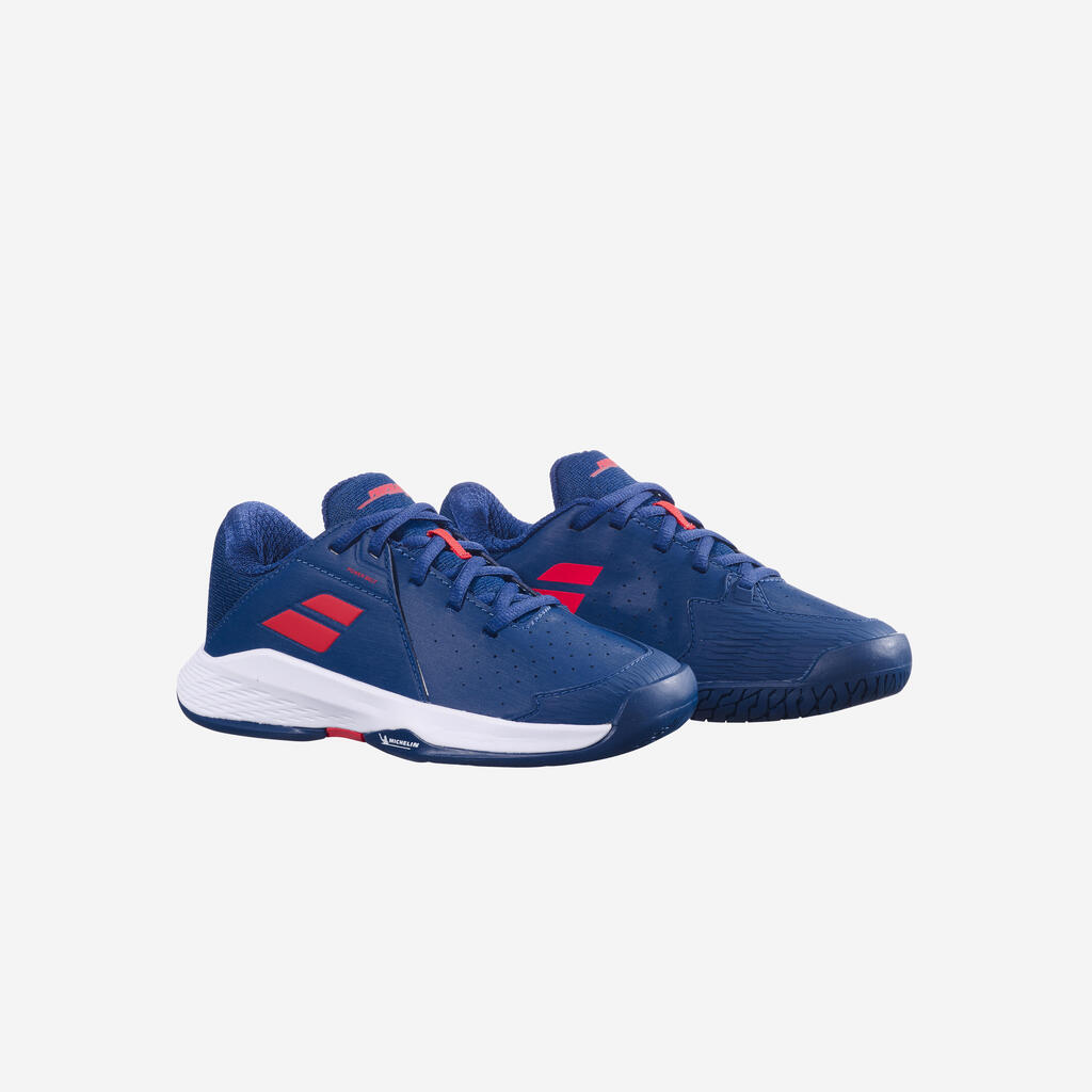 Kids' Multicourt Tennis Shoes Propulse Jr - Blue/Red