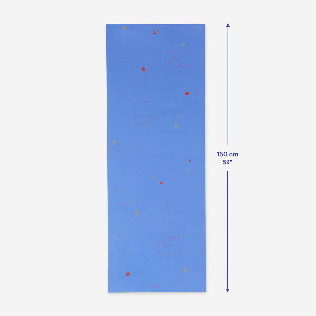 Plava dečja prostirka za jogu (150 cm x 60 cm x 5 mm)
