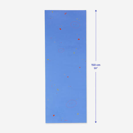 Килимок для йоги дитячий 150 см x 55 см x 5 мм блакитний