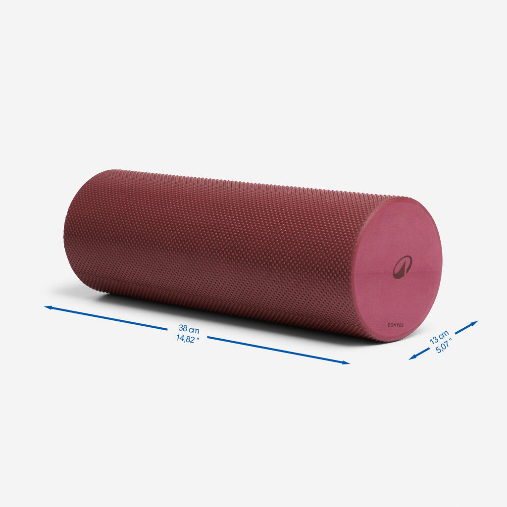 Rouleau en mousse de Pilates longueur 38 cm diamètre 13 cm, Foam roller violet