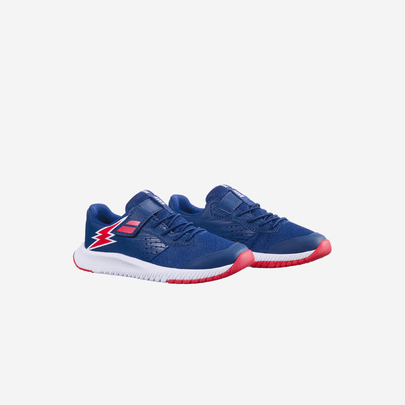 Chaussures de tennis enfant - Babolat Pulsion Kid Bleu rouge AH25