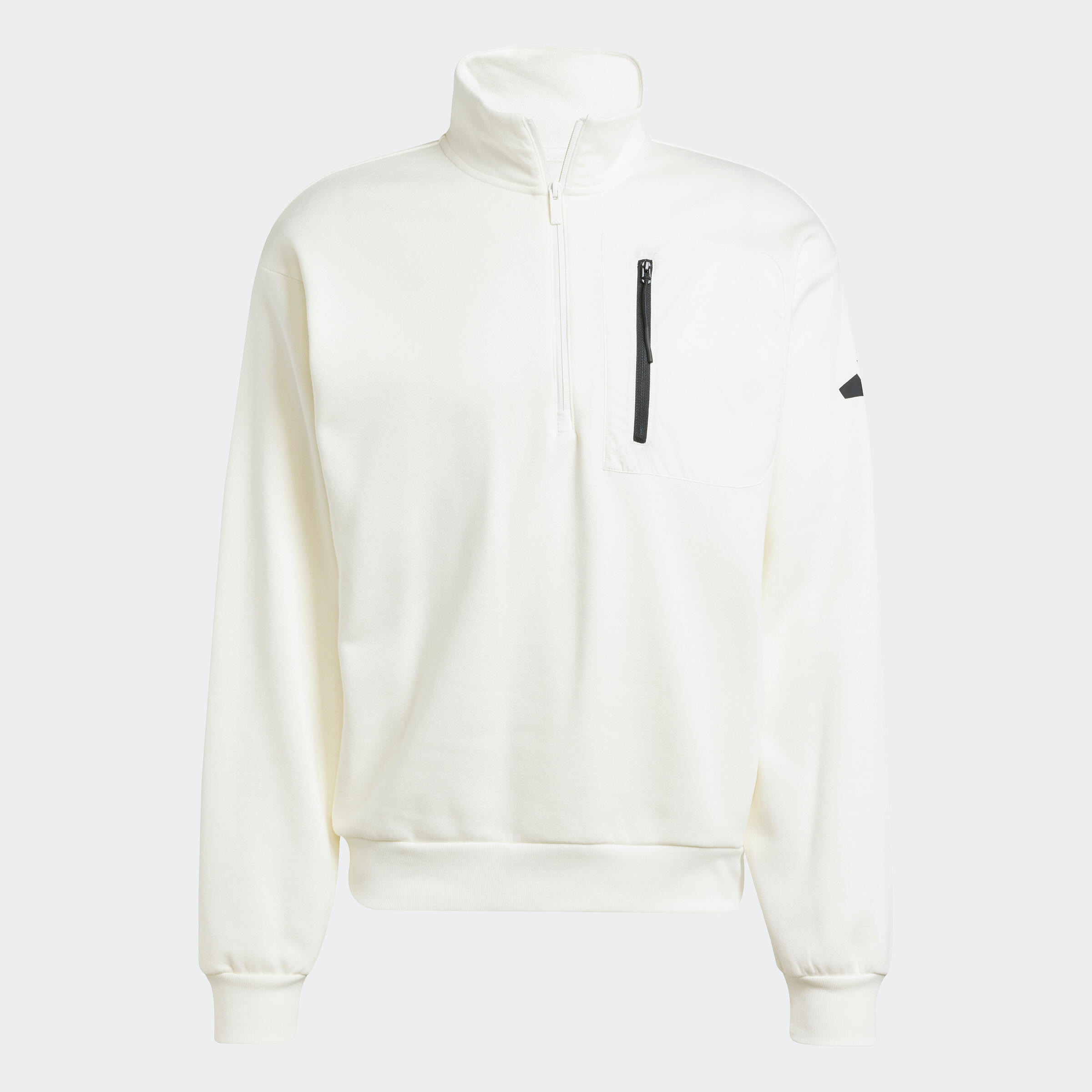 SWEATSHIRT ZIPPE ADIDAS HOMME  BLANC 5/5