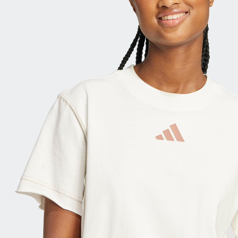 T-SHIRT ADIDAS FEMME BLANC