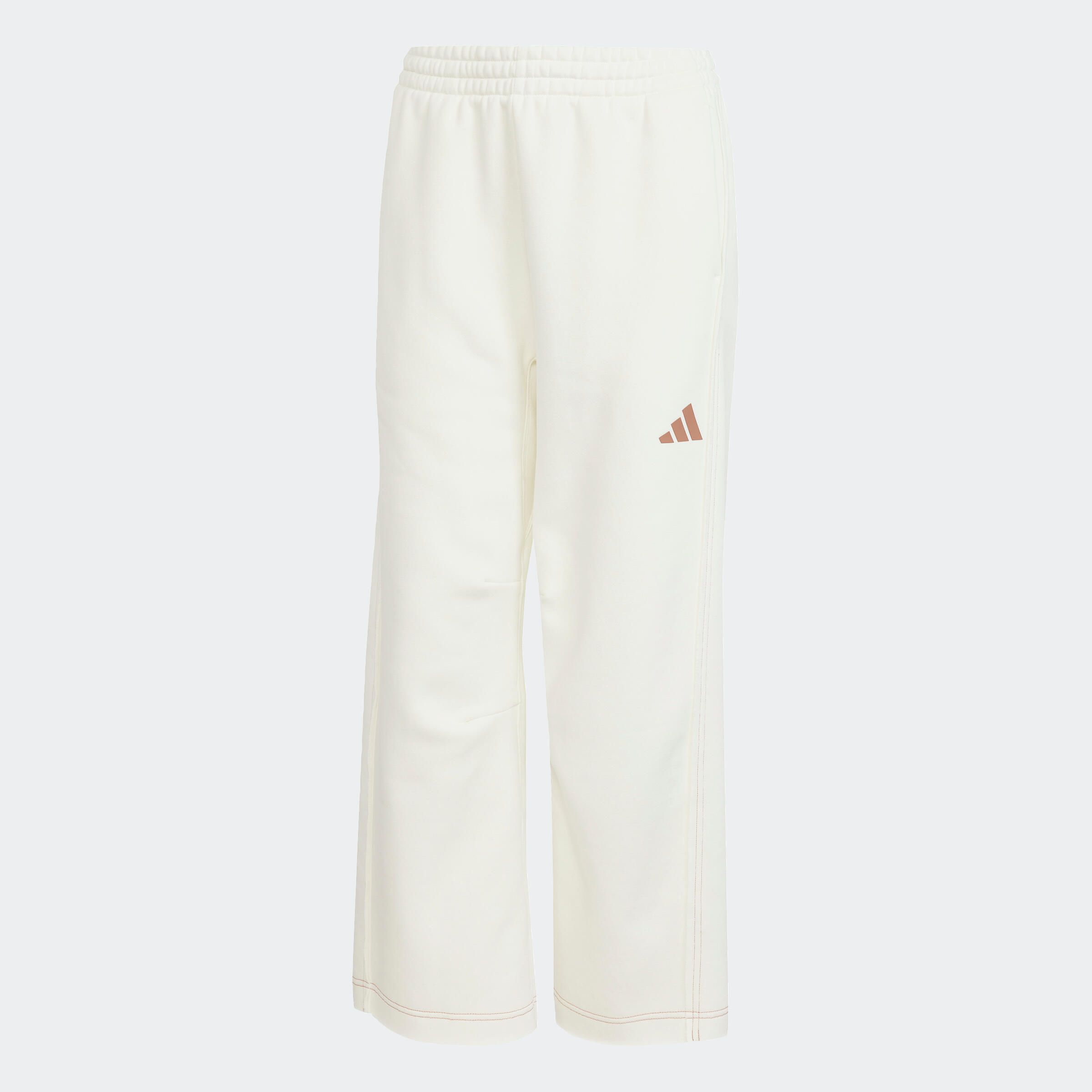 Pantaloni tuta ADIDAS donna flare con tasca bianchi 6/6