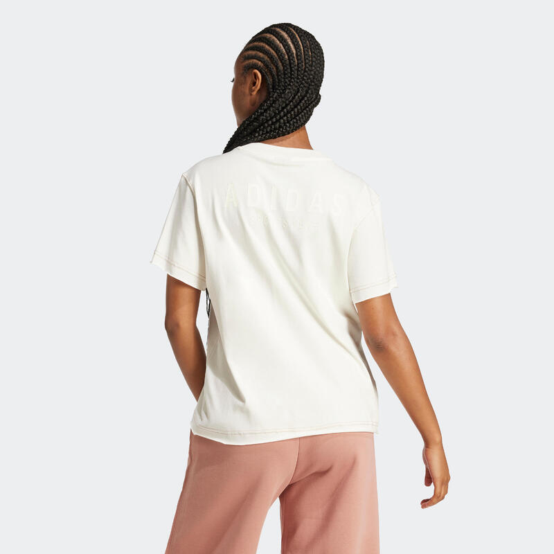 T-SHIRT ADIDAS FEMME BLANC
