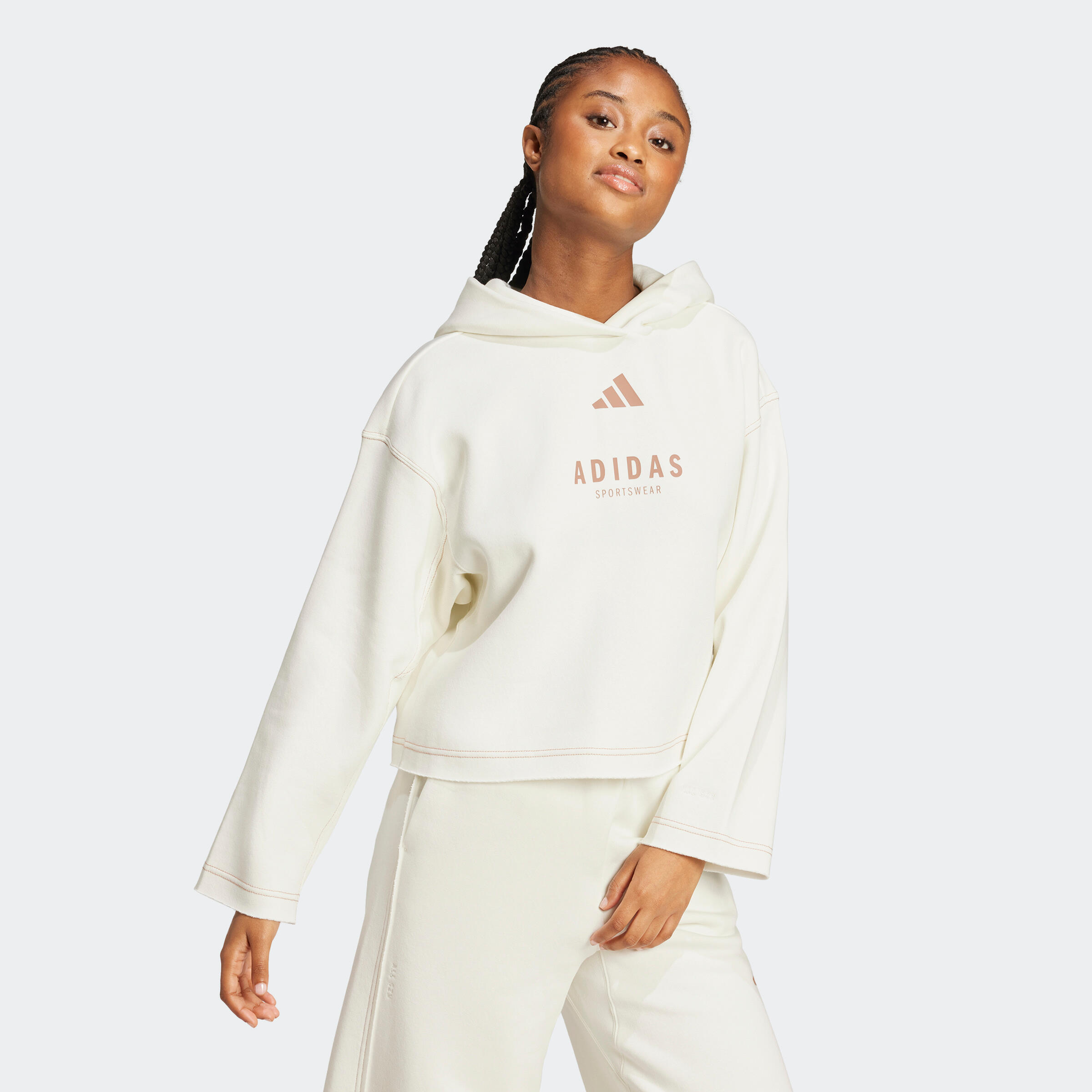 Adidas Hoodie Damen – weiß | 04067902771212 Adidas Hoodie Damen – weiß | 04067902771212