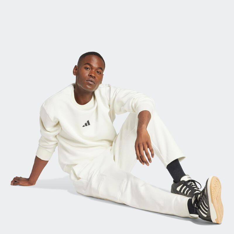 SWEATSHIRT ADIDAS HOMME BLANC