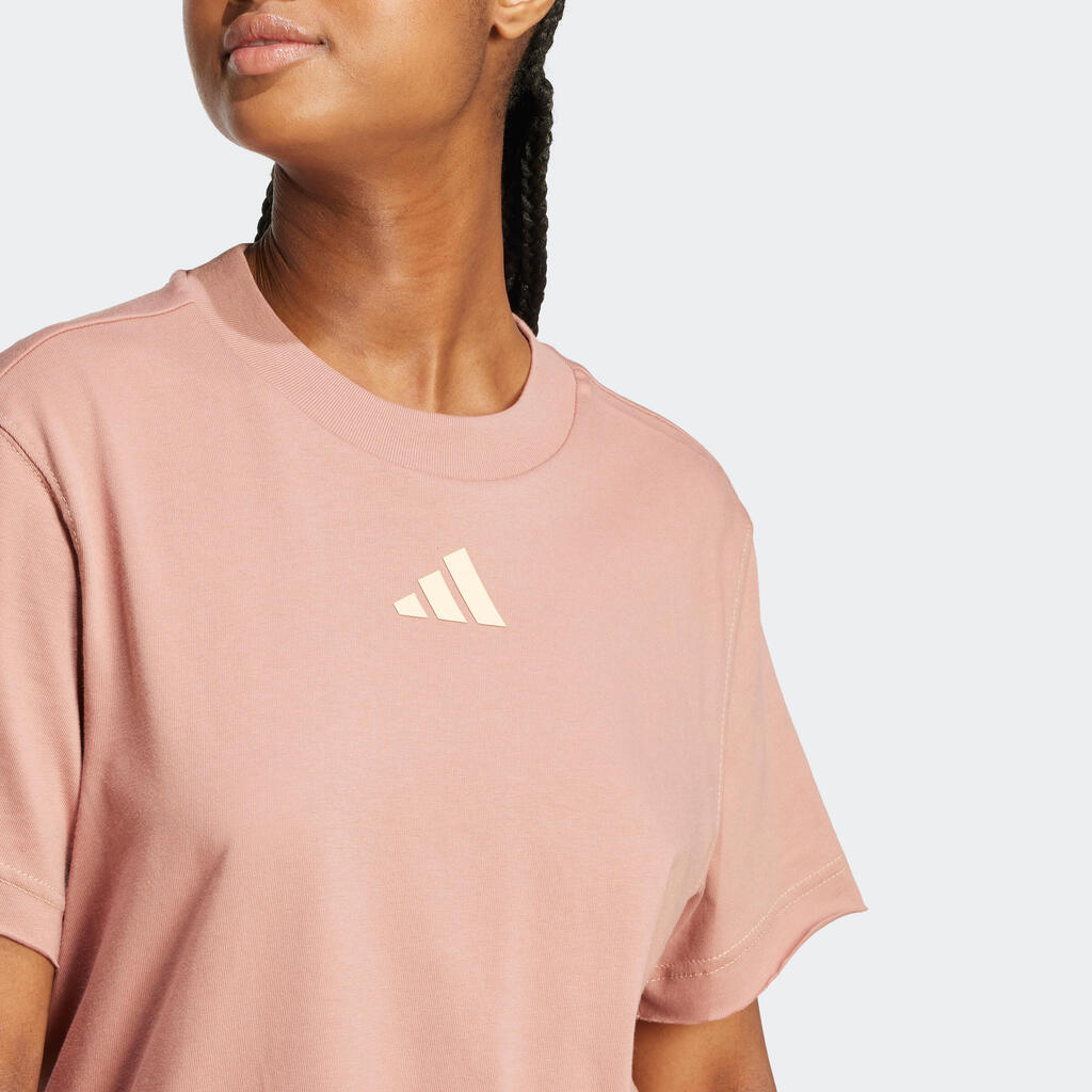 Rjava ženska majica s kratkimi rokavi ADIDAS