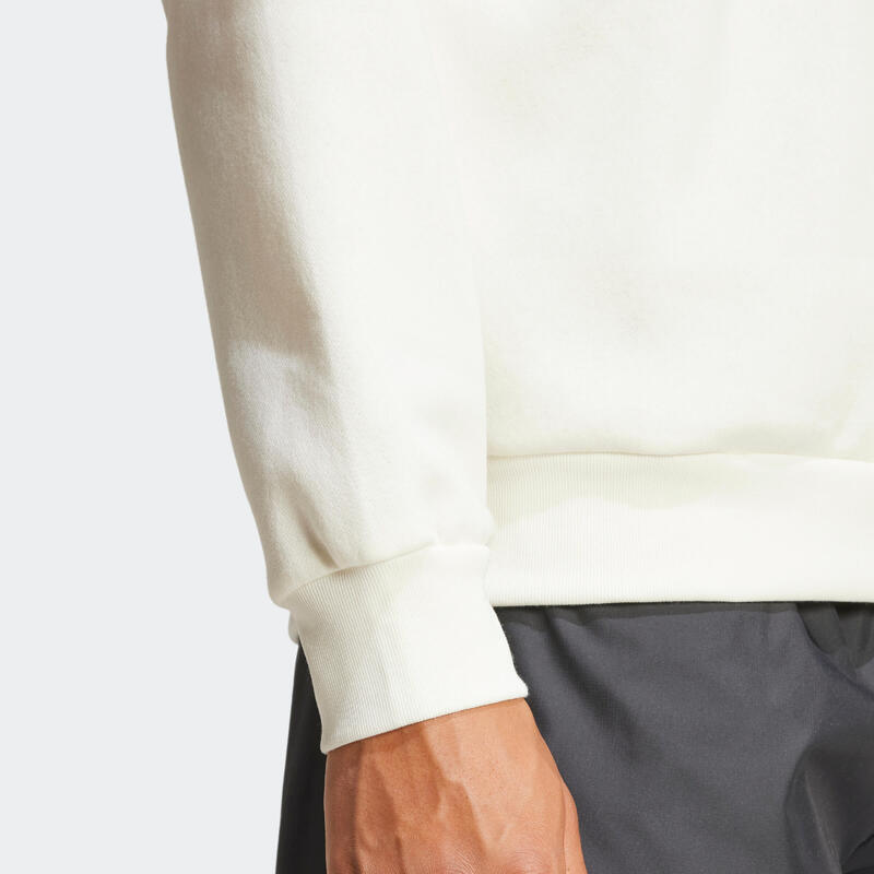 SWEATSHIRT COM CAPUZ COM FECHO ADIDAS HOMEM BRANCO