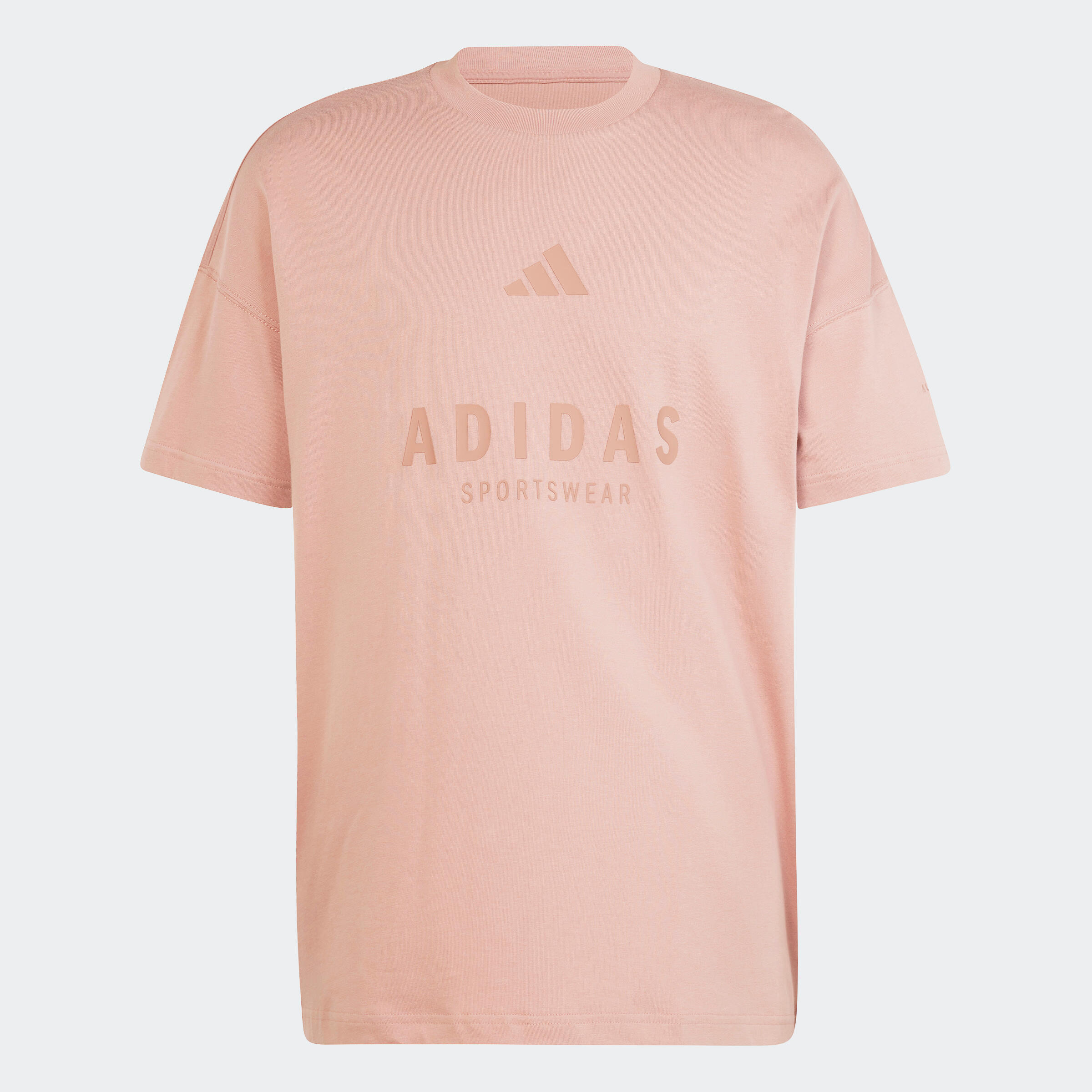 T-shirt ADIDAS oversize cotone rossa 6/7
