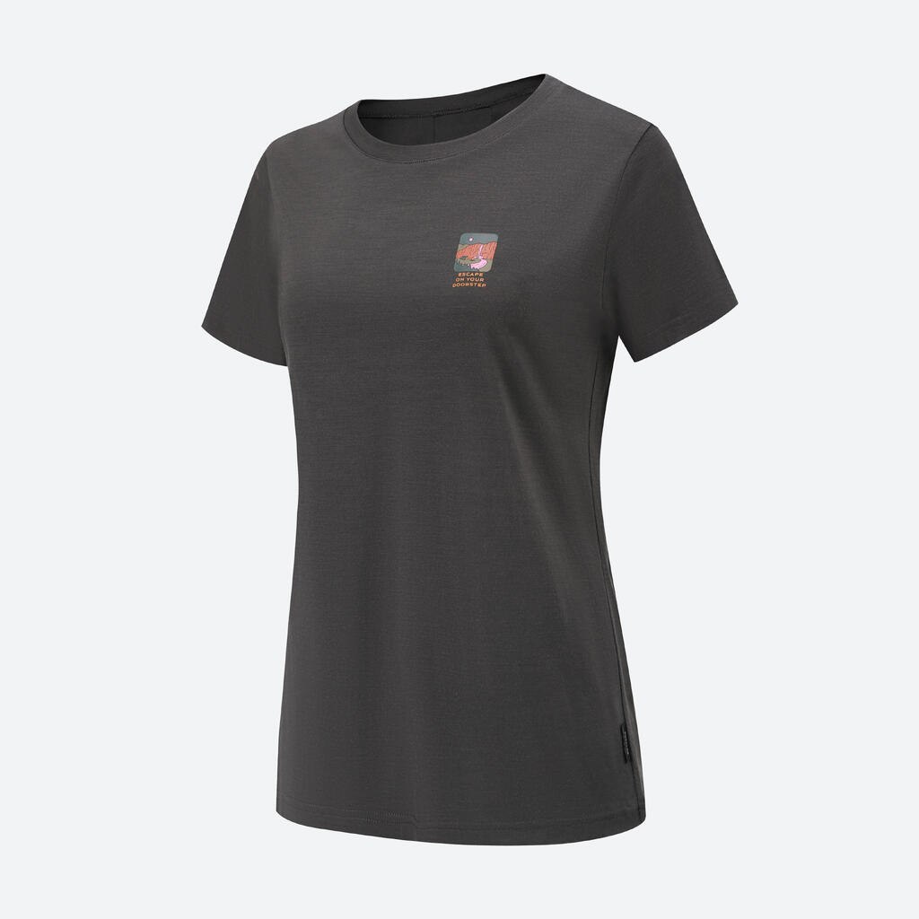 T-SHIRT EN LAINE TRAVEL 500 FEMME