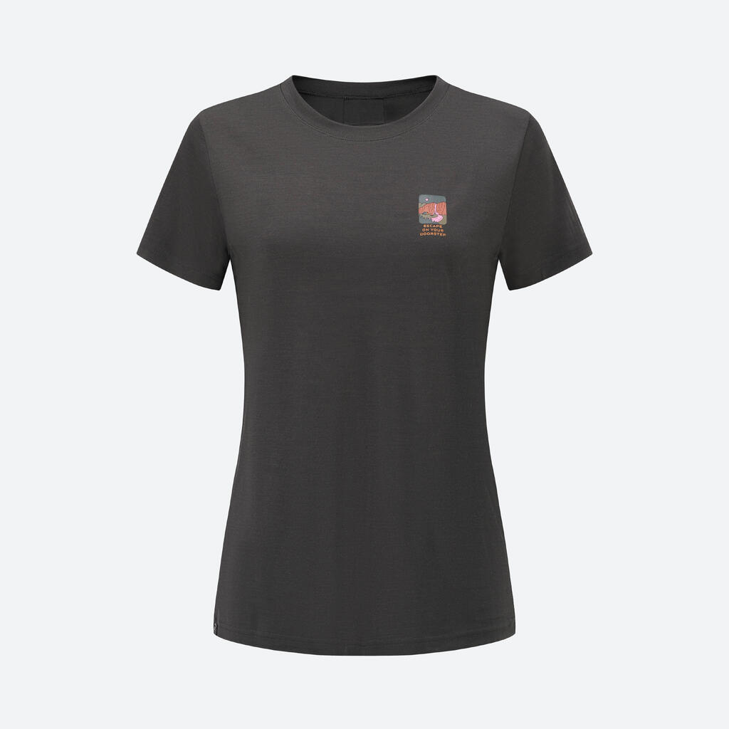 T-SHIRT EN LAINE TRAVEL 500 FEMME