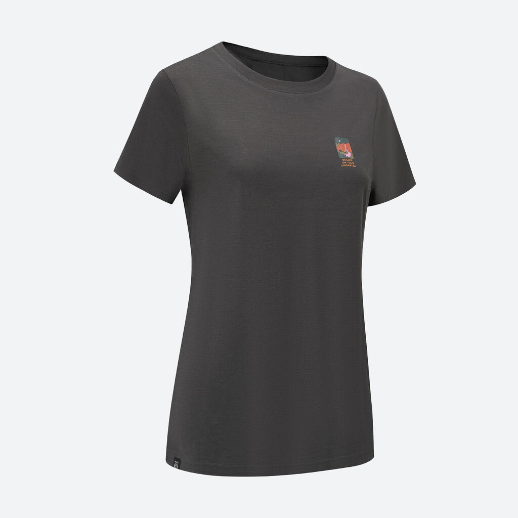 T-SHIRT EN LAINE TRAVEL 500 FEMME