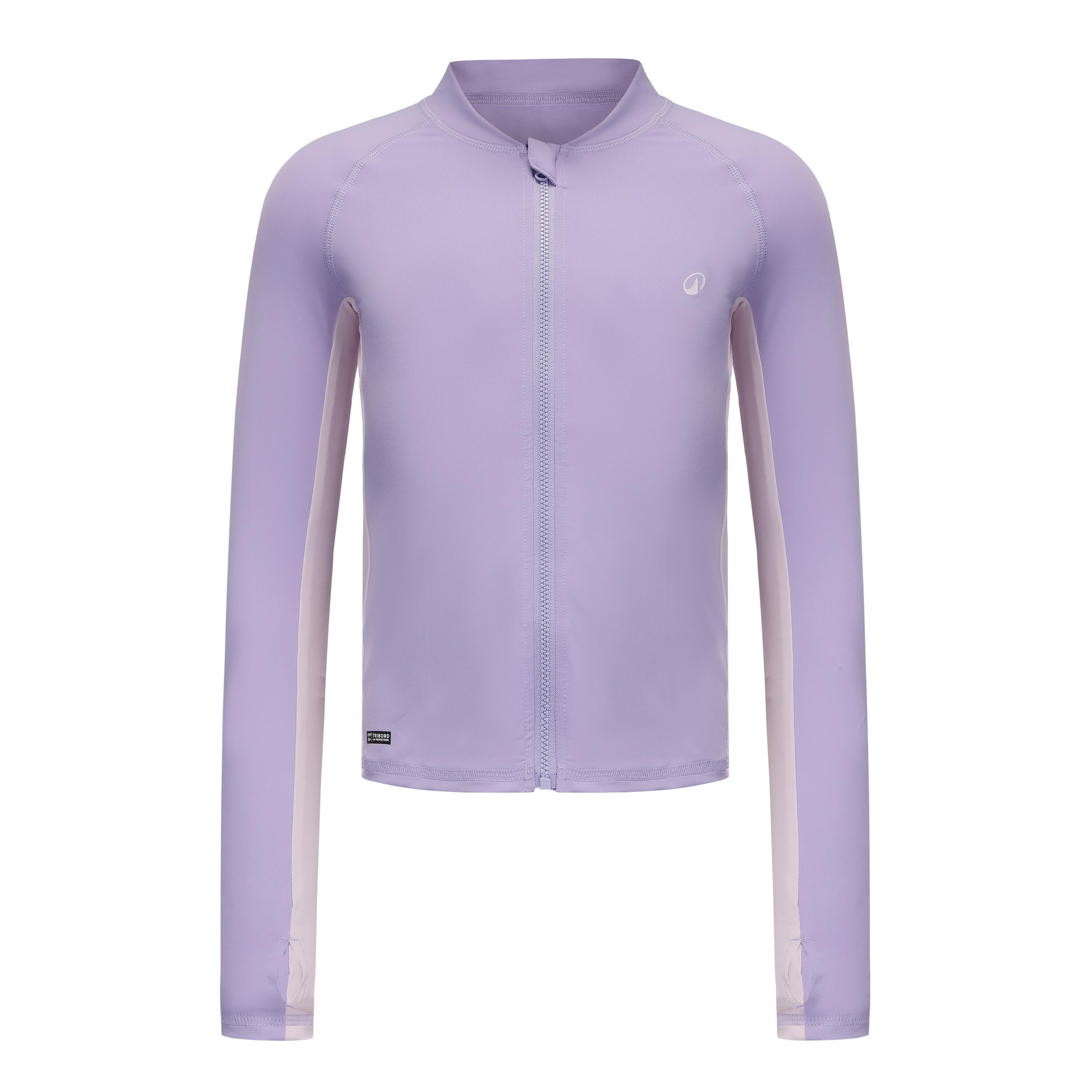 Top de surf anti-UV con cierre violeta para niños 500 2/10