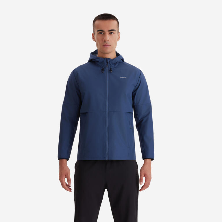 Men's Run 100 Waterproof Jacket Blue
