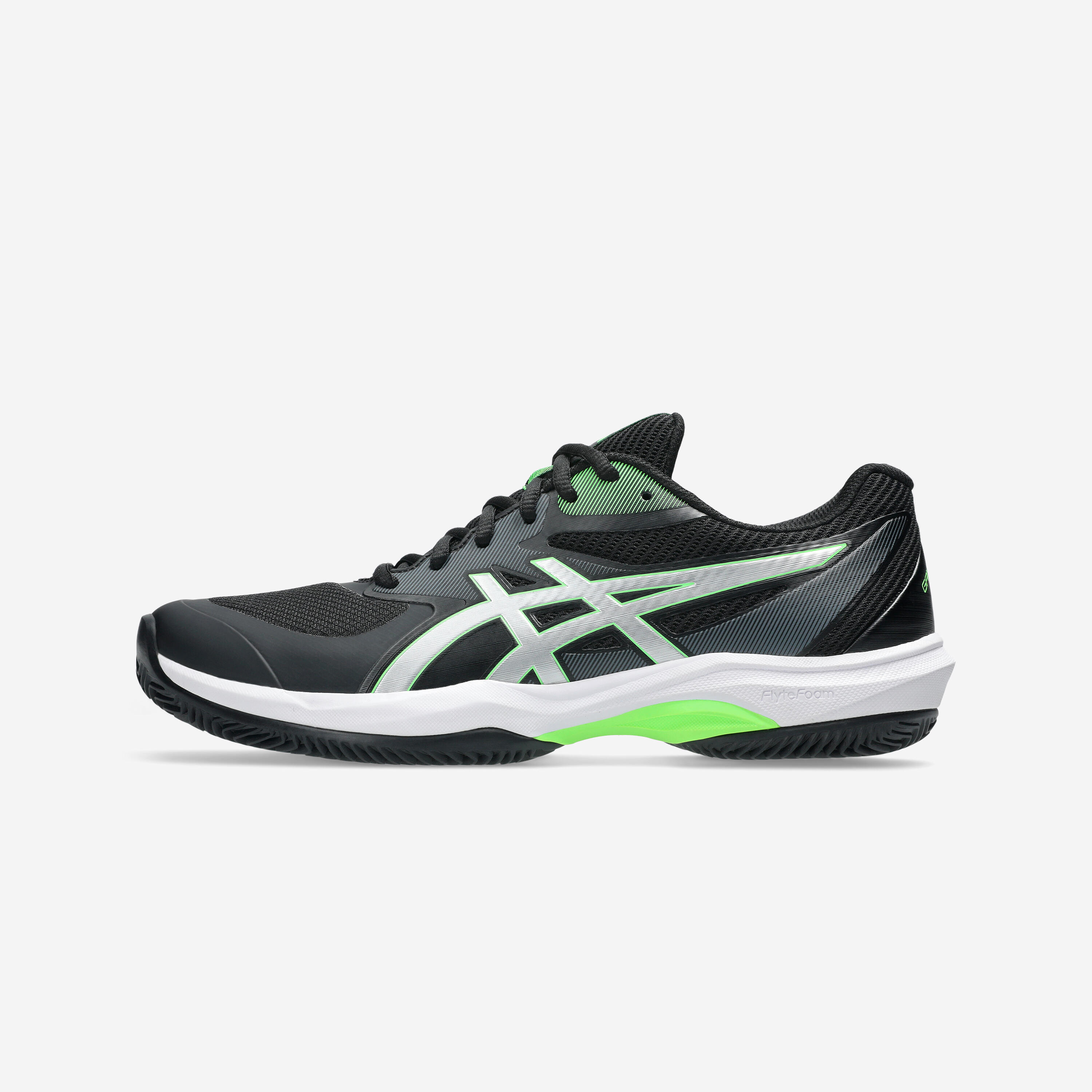 Calçado de ténis homem terra batida - asics gel game ff preto verde