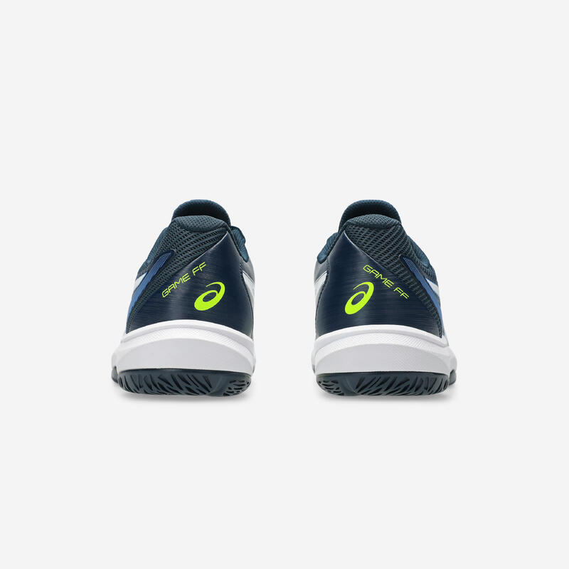 Multicourt tennisschoenen voor heren Gel Game 10 blauw wit geel